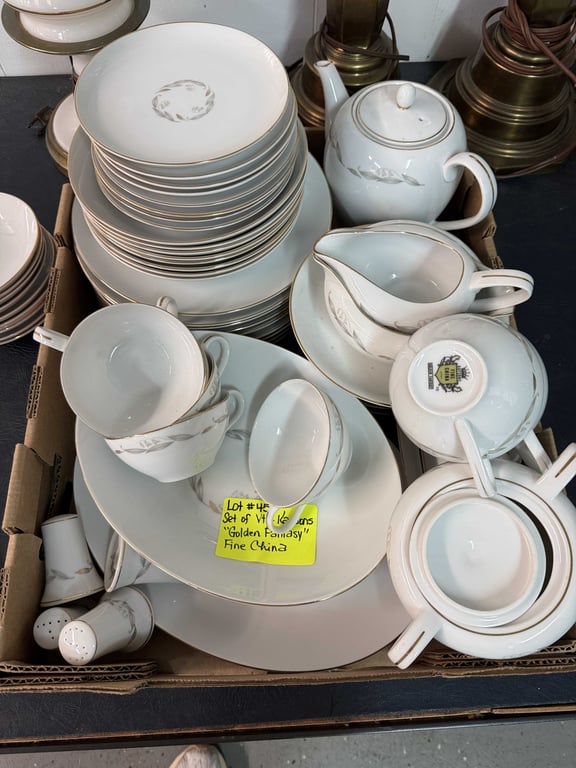 SET OF VTG KAYSON'S "GOLDEN FANTASY" FINE CHINA