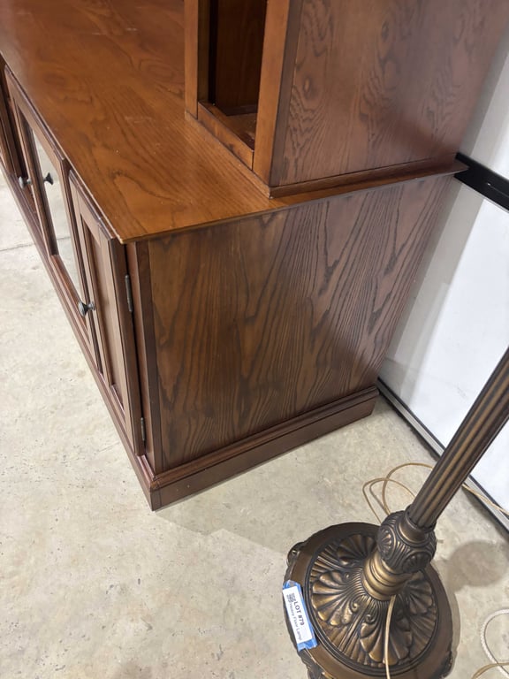 Large 2 Piece Wooden Entertainment Center - Image 6