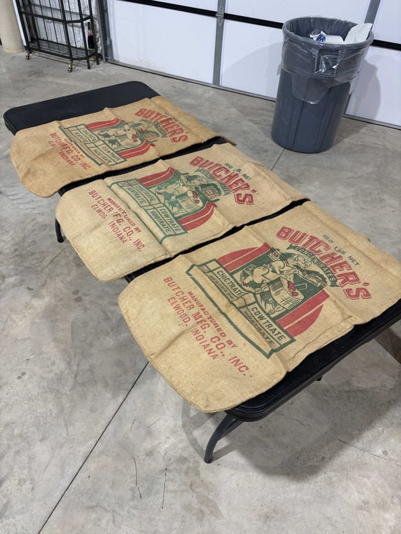 3 Burlap Sacks