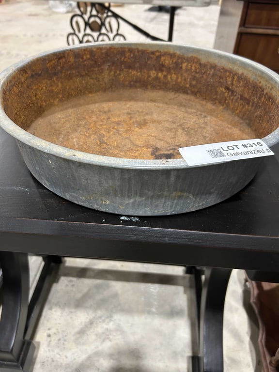 Galvanized pan