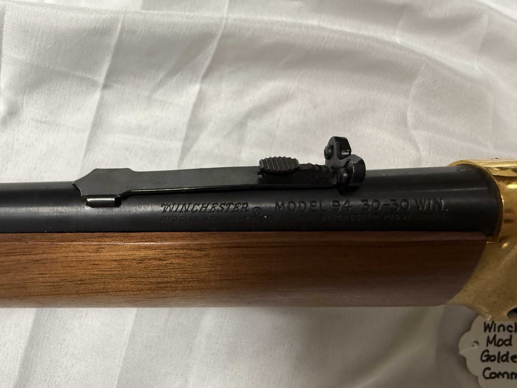 WINCHESTER MOD 94 30-30 GOLDEN SPIKE COMMEMORATIVE - Image 3