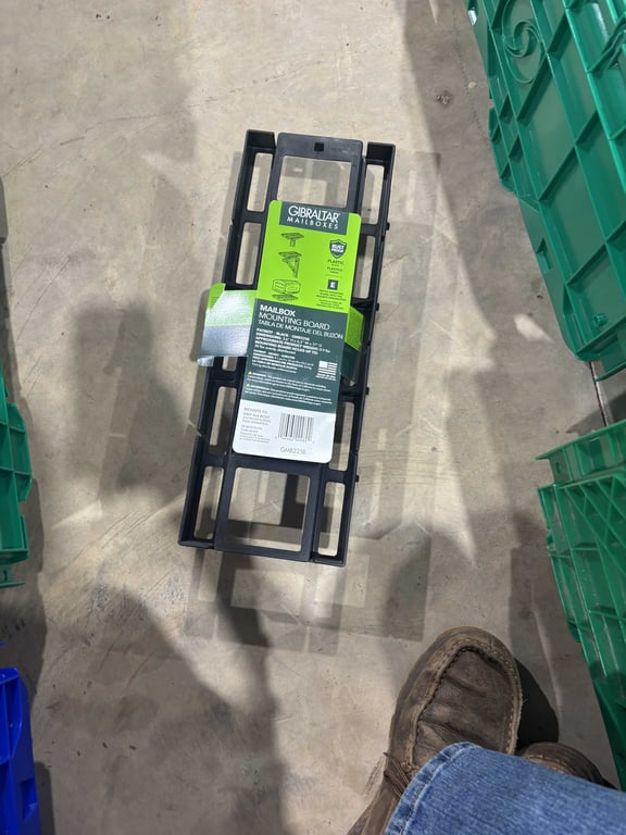 Tote of casters, signs, etc - Image 10