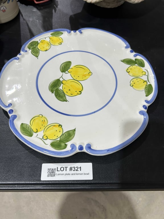 Lemon plate and lemon bowl - Image 2