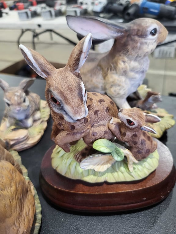 Porcelain rabbits-1 music box - Image 2