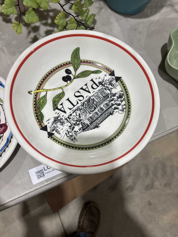 Pasta Dishes and 2 Misc Plates - Image 2