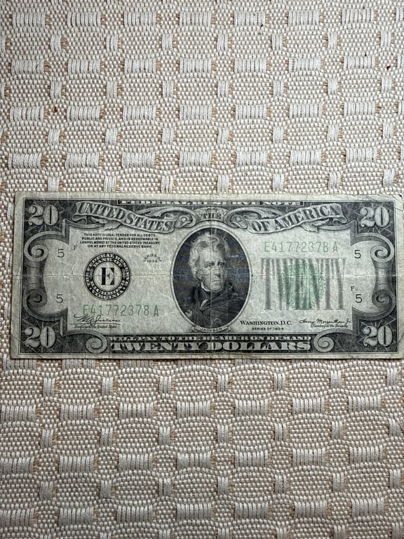 1934 $20.00 Federal Reserve Richmond Note