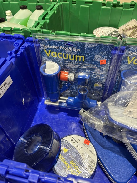 Tote of Pool Supplies - Image 2