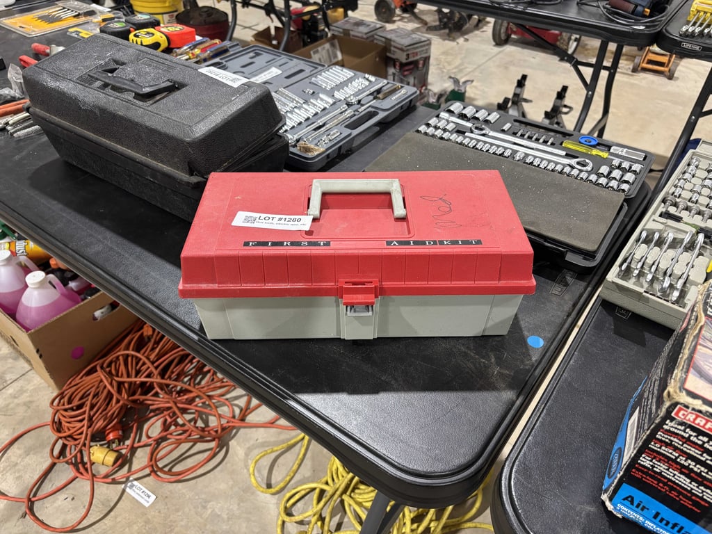 Plastic tool box and misc tools