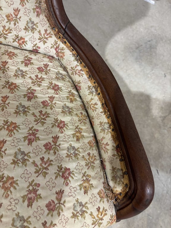 Antique Balloon Back Nursing Chair - Image 5
