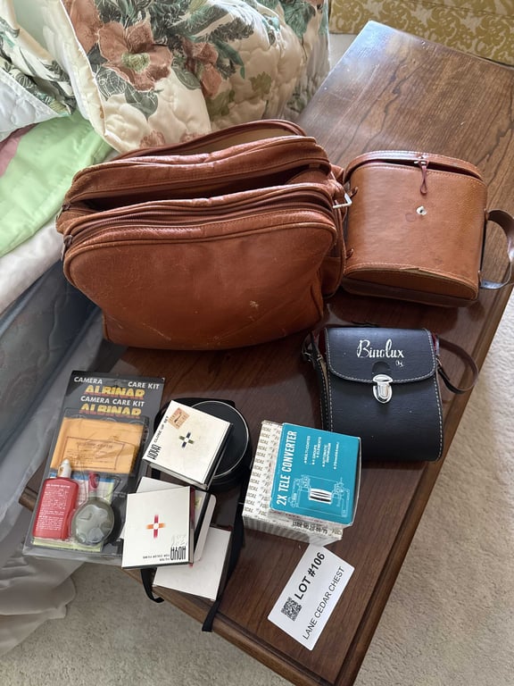 Camera bag with accessories