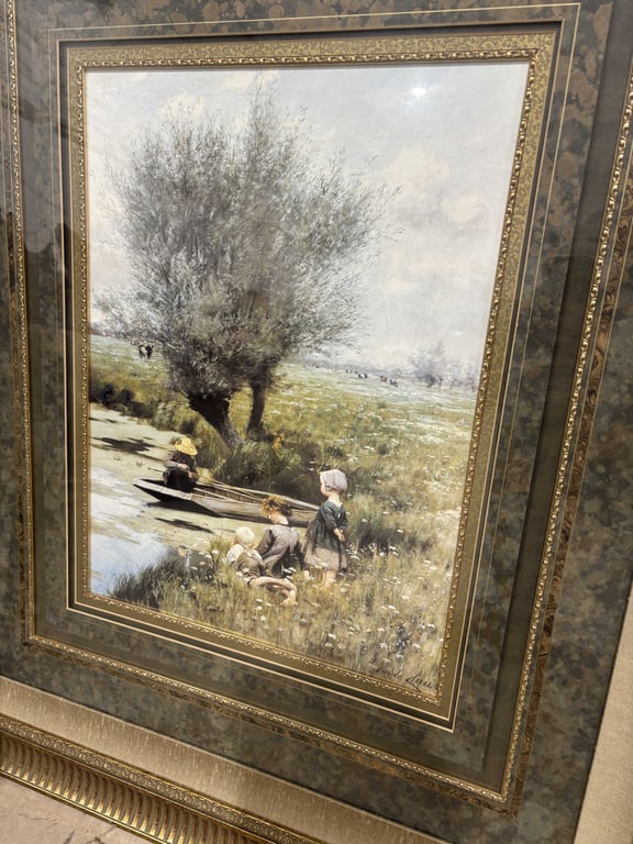 Large Framed Picture "Quiet Afternoon" - Image 2