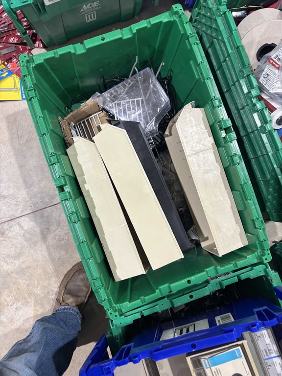 4 Totes of Shelving - Image 3
