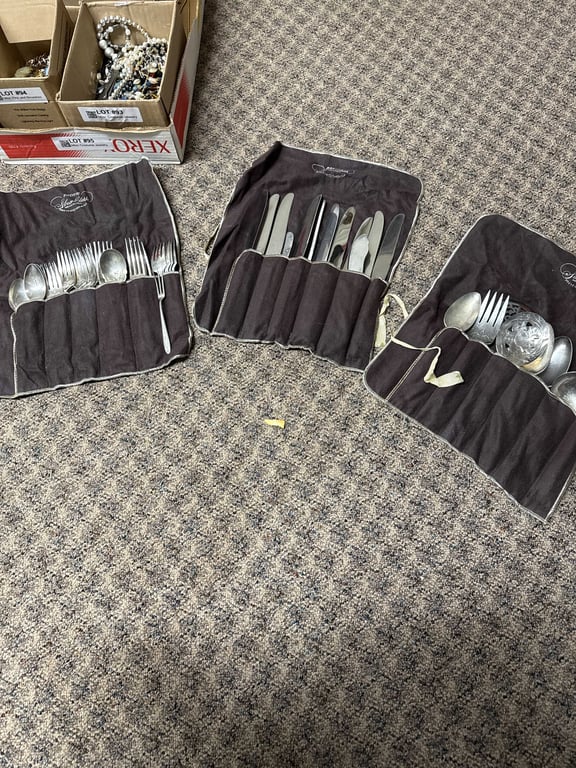 Set of Silver plate flatware