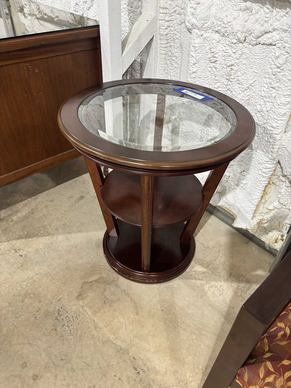 3 Tier Side Table with Glass Top - Image 2