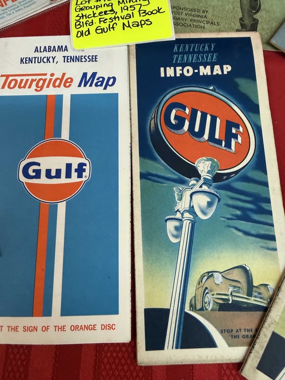 GROUPING MINING STICKERS,57 BLFD. BAND & GULF MAPS - Image 6