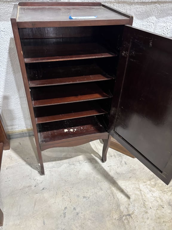 Antique 5 Shelf Cabinet - Image 4
