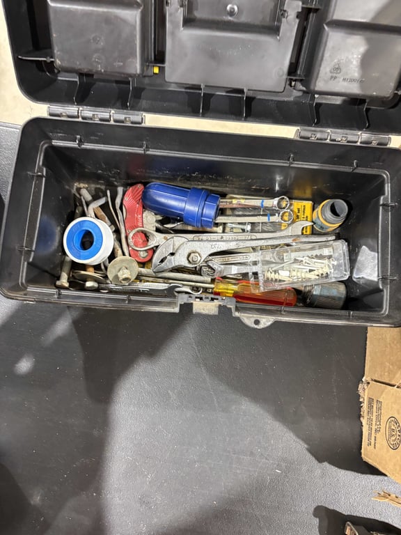 Stanley Plastic Tool Box and Misc Tools - Image 3