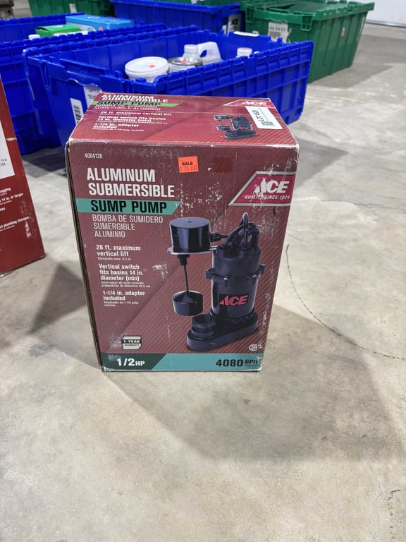 Aluminum Submersible Sump Pump