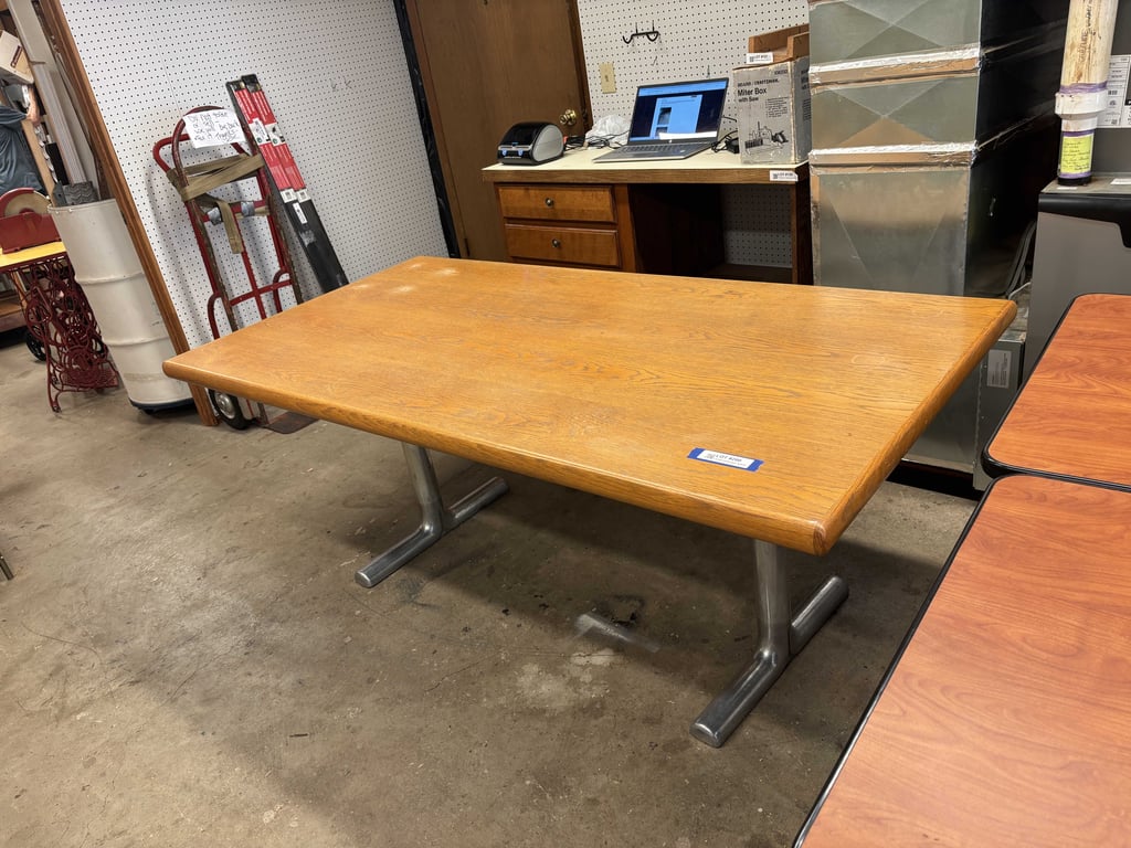 Large wooden table