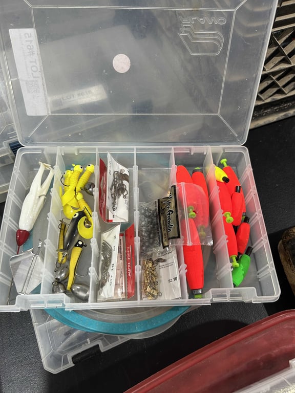 3 containers of fishing flys and supplies - Image 2