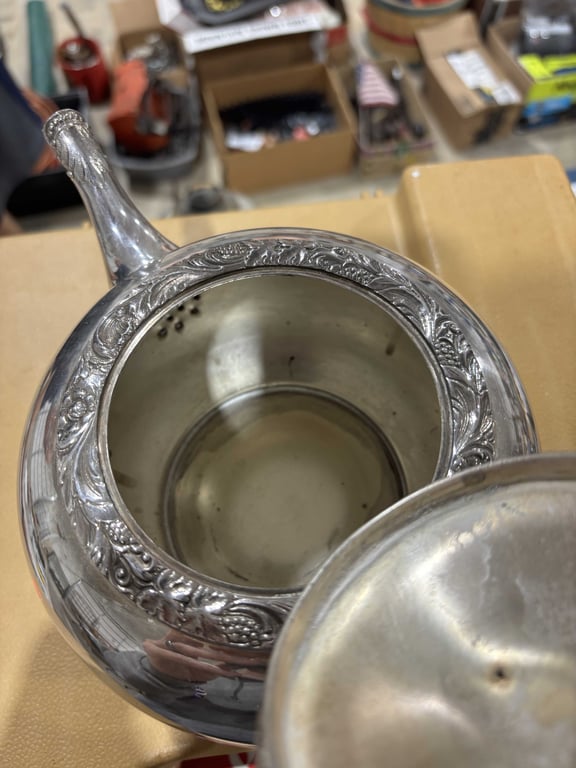 Willcox International Cup Co Beverly Manor Silver Plate Tea Pot - Image 3