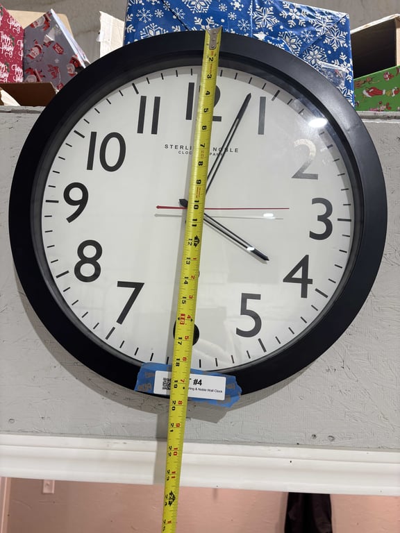 Large Sterling & Noble Wall Clock - Image 2