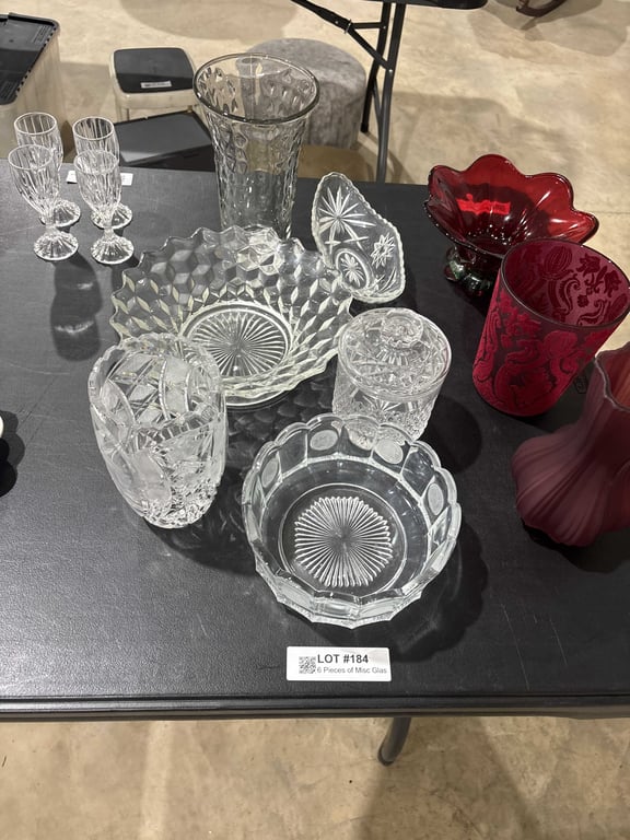 6 Pieces of Misc Glas