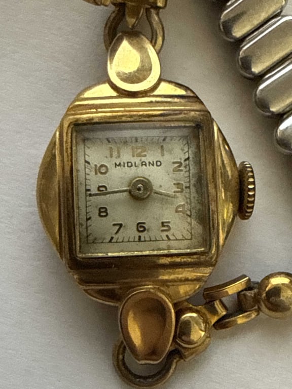 Midland Ladies 14 kt  watch  - Image 2