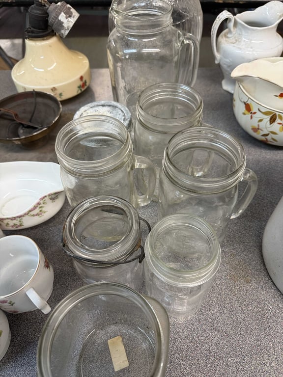 GROUPING OF MASON & BALL JARS