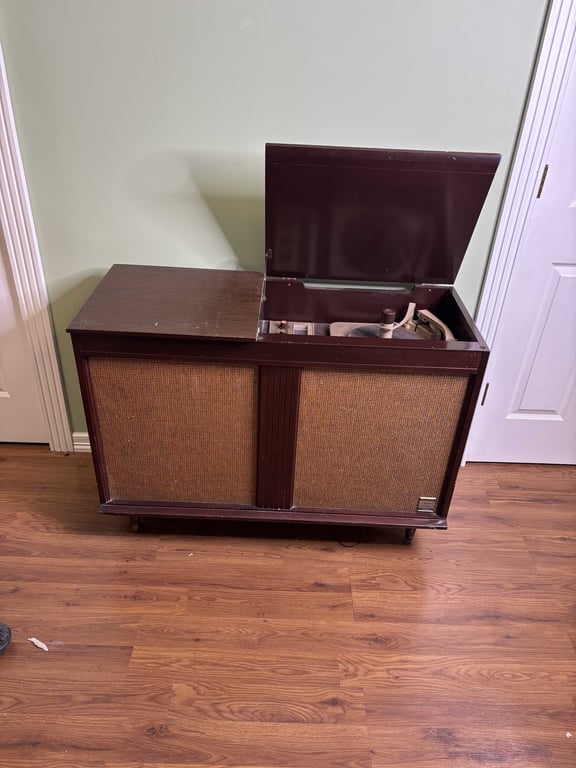Vintage Record Player Cabinet 
