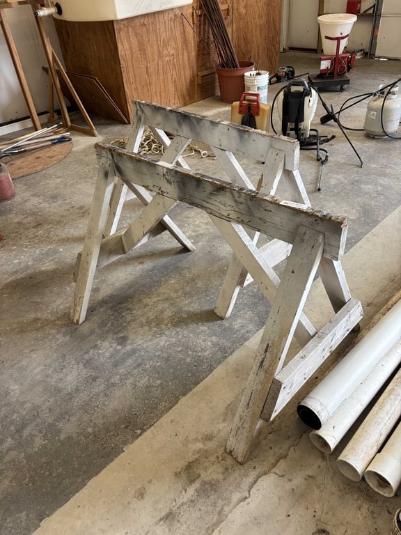 Wooden Sawhorses