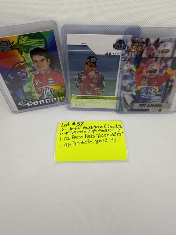 3 JEFF GORDON CARDS