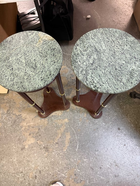 PR MARBLE TOP PLANT STANDS - Image 2