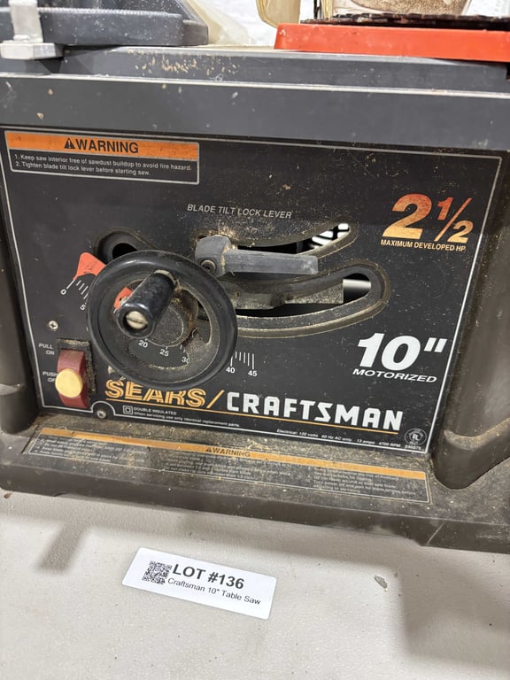 Craftsman 10" Table Saw - Image 2