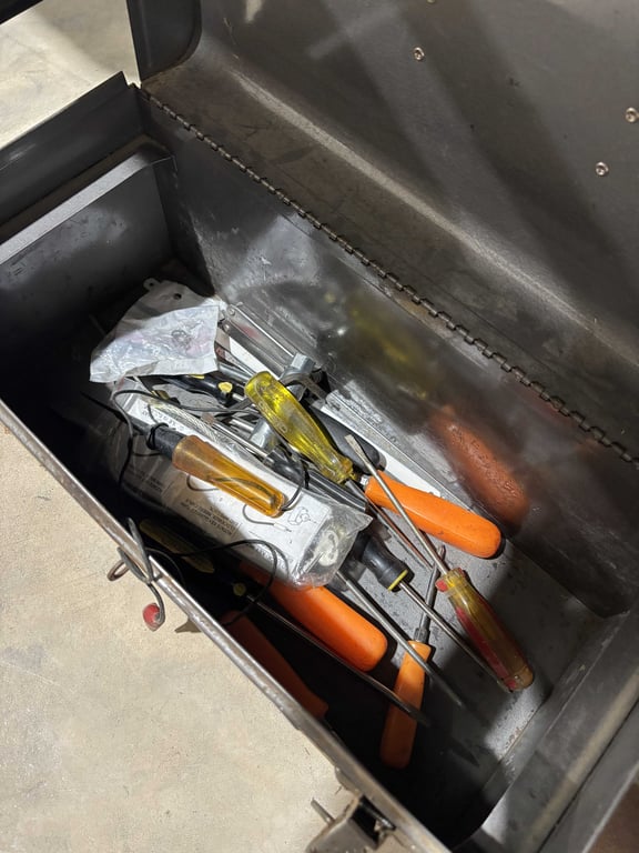 Metal Craftsman Toolbox with Misc Tools - Image 2