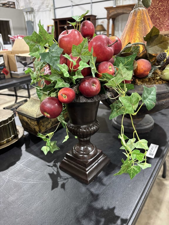 2 Planters w/ Fake Fruit - Image 3