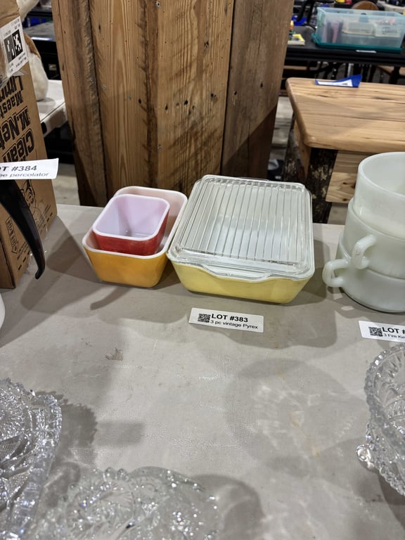 3 pc vintage Pyrex