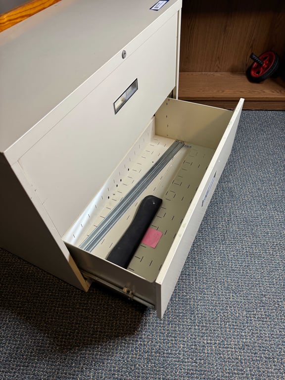 2 drawer oversized file cabinet - Image 4