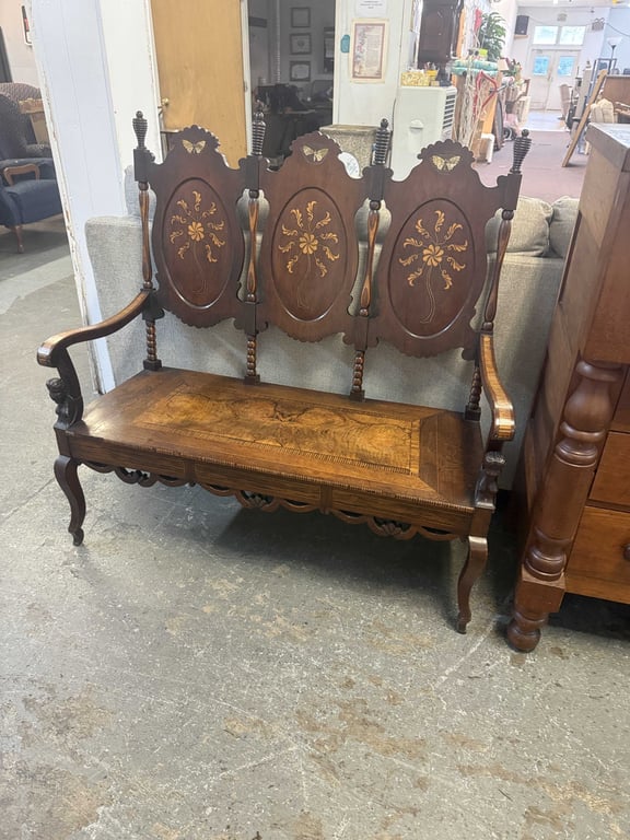 ANTIQUE THREE SEAT SETTEE