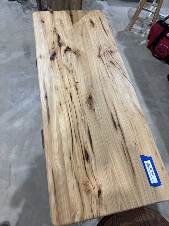 Rustic wood entry table - Image 4