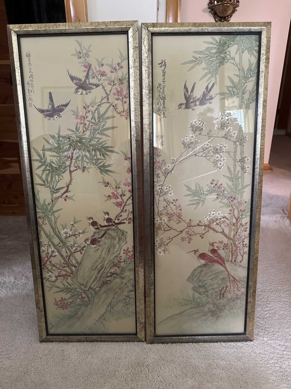 Pair Chinese Wall Panels