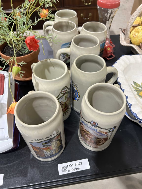 8 steins