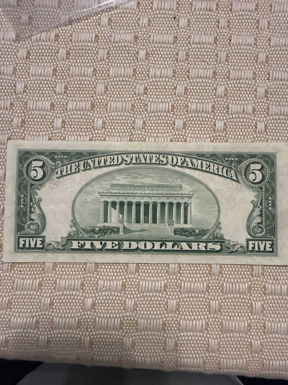 1953 A $5.00 Silver Certificate - Image 2