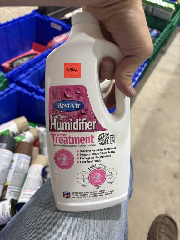 Tote of spray paint, humidifier treatment, misc - Image 3