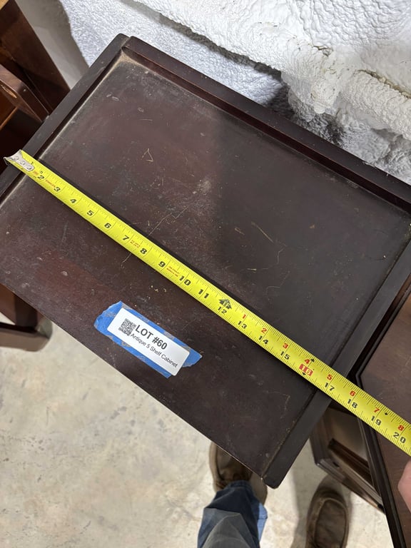 Antique 5 Shelf Cabinet - Image 7