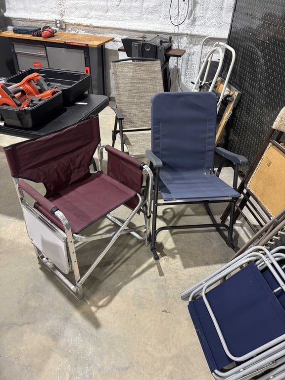 3 misc outdoor chairs