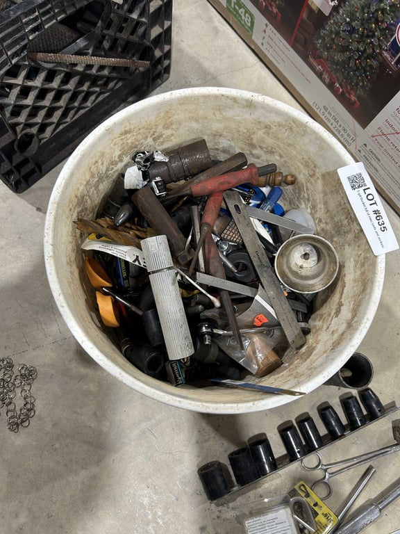 5 gal bucket full of misc tools and sockets - Image 2