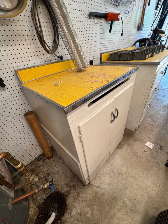 Smaller yellow top work table