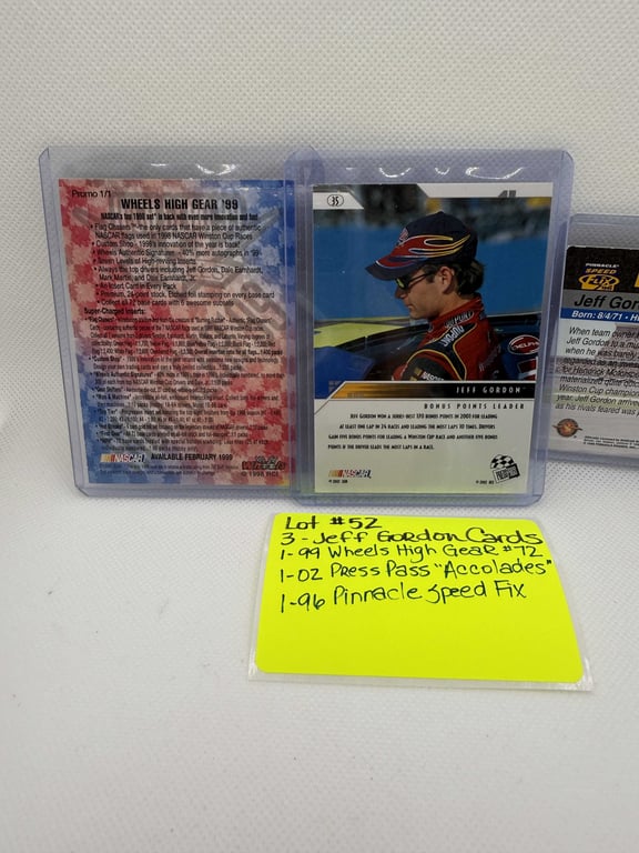 3 JEFF GORDON CARDS - Image 5