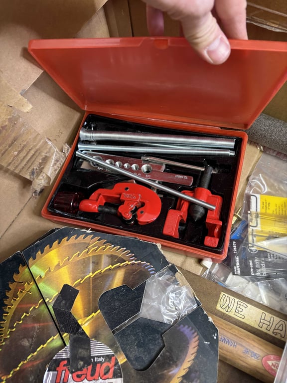 Box of Misc Blades, Bits, etc - Image 5